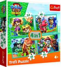 TREFL PAW PATROL Pužļu komplekts 4in1 Ķepa Patruļa