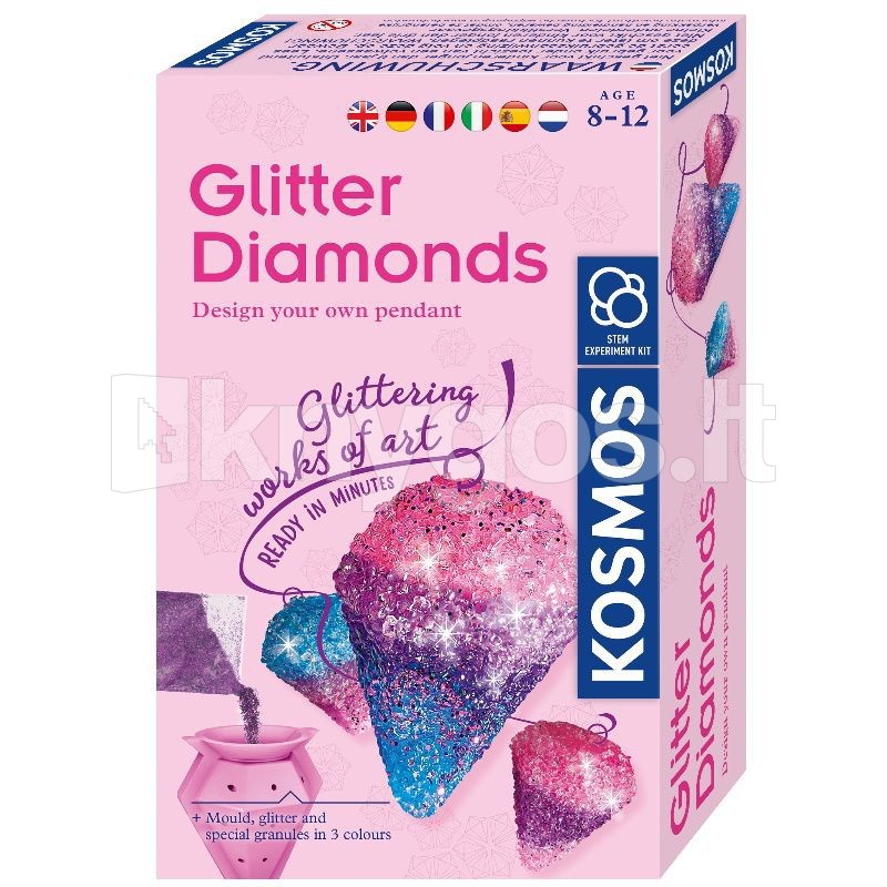 KOSMOS Attīstošais komplekts GLITTER DIAMONDS, 8–12