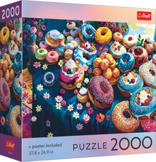 TREFL Puzle ar plakātu Krāsaini virtuļi, 2000 gab.