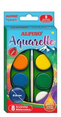ALPINO akvareļu komplekts, 8 krāsas