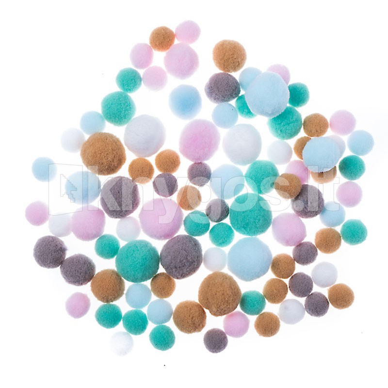 DallPrint Ziepju burbuļi PASTELS, 90 gab