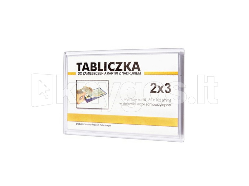 PantaPlast Līmējamā reklāmas uzlīme 6x10 cm
