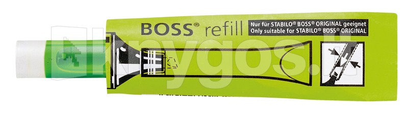 STABILO BOSS teksta marķiera pildījums, zaļš