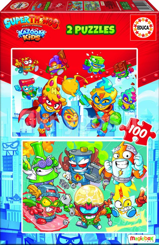 EDUCA SUPERTHINGS — 2 puzles, 2