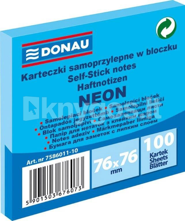 DONAU Pašlīmējošās piezīmju lapiņas 76 x