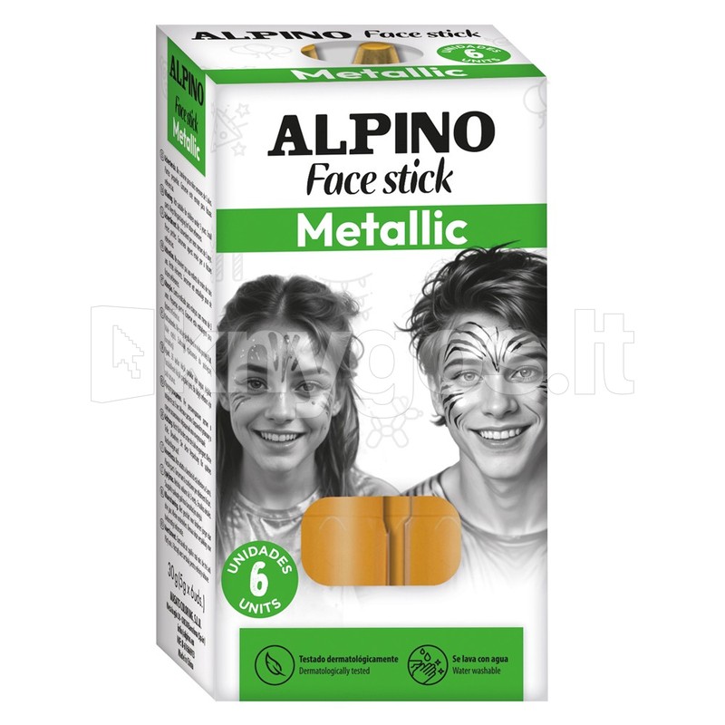 ALPINO Face Stick Metallic sejas krītiņi