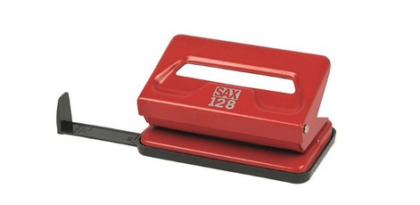 Papīra perforators SAX-128, sarkans