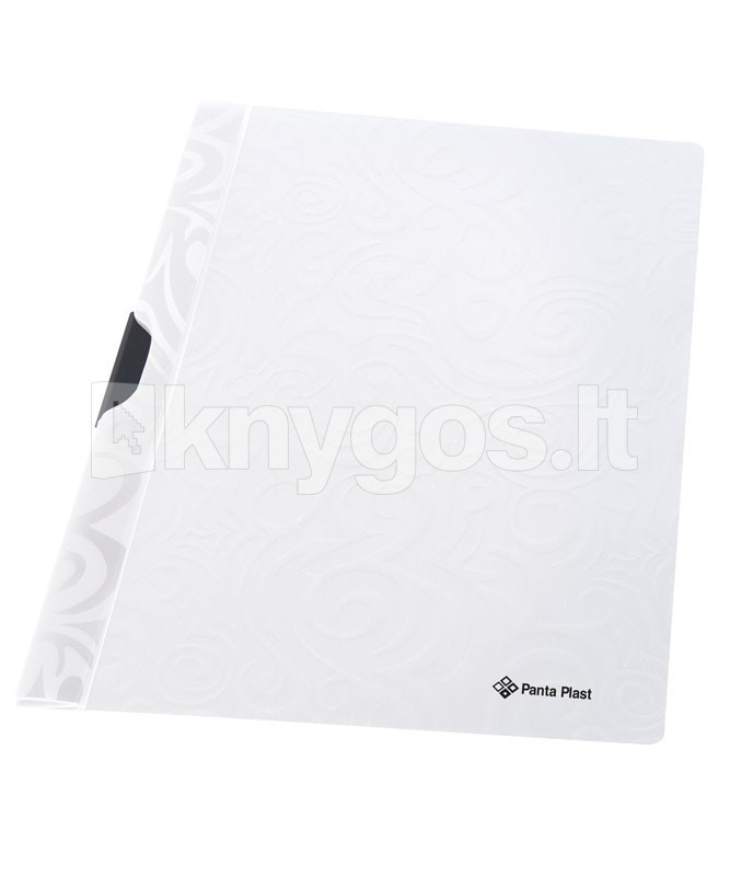 PantaPlast Mape A4 ar klipsi, balta