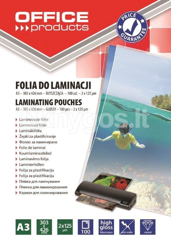 Office Products Laminēšanas aploksnes A3, 2
