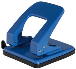 Metāla perforators 40 lapām, zils