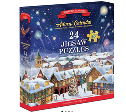 Adventes kalendārs - puzles "Ziemassvētku atmiņas", 24 puzles pa 50 gabaliņiem katrā: 1200 gabaliņi