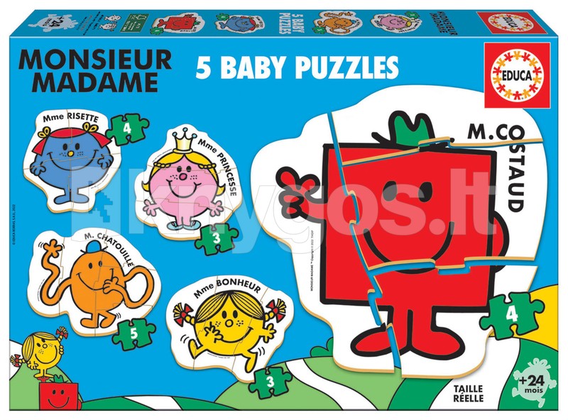 EDUCA MONSIEUR MADAME — 5 puzļu