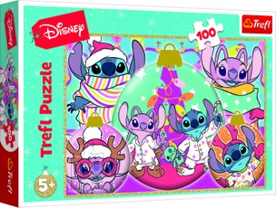 TREFL DISNEY STITCH Puzle Ziemassvētki, 100 gab.
