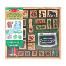 MELISSA & DOUG Zīmogu komplekts Lietus mežs