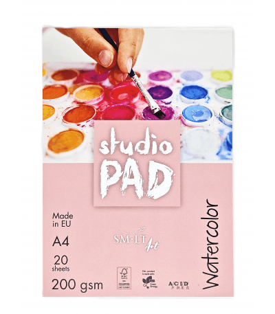 Akvareļu bloks "Studio" A4, 20
