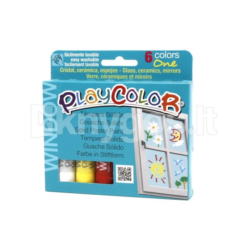 PLAYCOLOR Window krītiņi rakstīšanai uz stikla