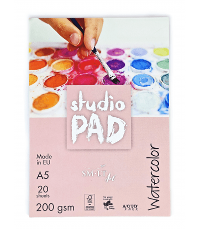 Akvareļu bloknots "Studio" A5, 20