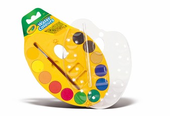 CRAYOLA 12 ūdenskrāsu paletes kompl.