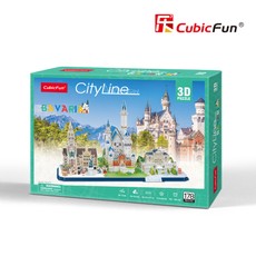 CUBICFUN 3D Puzle City line - Bavārija