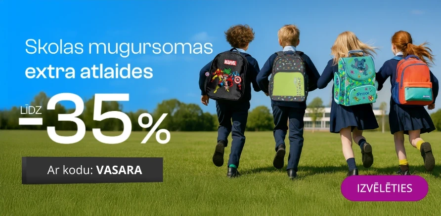 Skolas mugursomas - extra atlaides līdz pat 35%