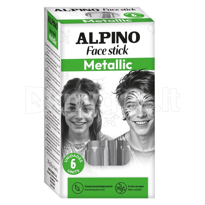 ALPINO Face Stick Metallic sejas krītiņi