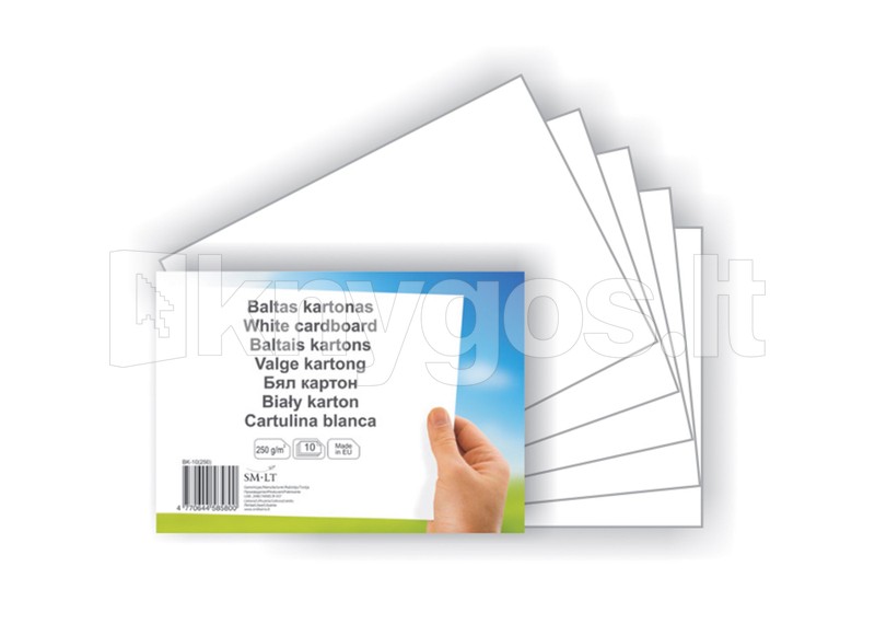 Smiltainis Balts kartons A4, 250 g/m²
