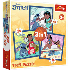 TREFL DISNEY STITCH Pužļu komplekts 3in1