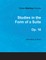 Tobias Matthay Scores - Studies in the Form of a Suite, Op. 16 - Sheet Music for Piano