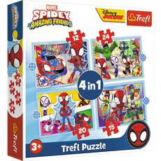 TREFL SPIDER-MAN Puzle 12+24+20+15 Spidey