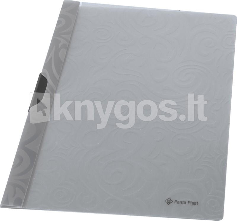 PantaPlast Mape A4 ar klipsi, pelēka