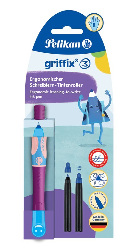 Pelikan GRIFFIX-3 pildspalva R, aveņu krāsas