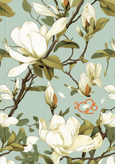 2026. gada A5 darba kalendārs MAGNOLIJAS