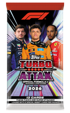 Formula 1® 2026 Turbo Attax kolekcionējamo kartīšu paciņa