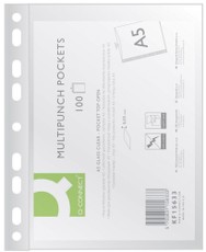 Caurspīdīgas A5 plastmasas mapītes, 50 µm, 100 gab.