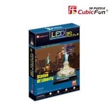 CUBICFUN LED 3D puzle Brīvības statuja