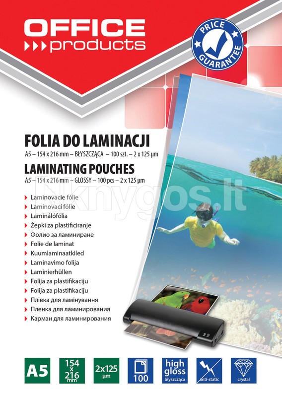 Office Products Laminēšanas maisiņi A5, 2