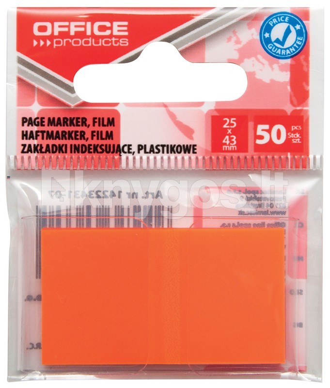 Office Products Līmējamie indeksi 25x43 mm