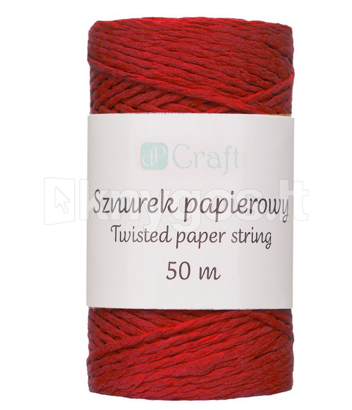 DallPrint Papīra aukla 50 m, sarkana