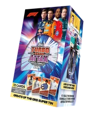 Formula 1® 2026 Turbo Attax Super metāla kolekcionējamā kārbiņa