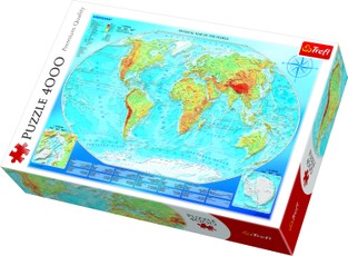 TREFL Pusle World Map, 4000 gab.