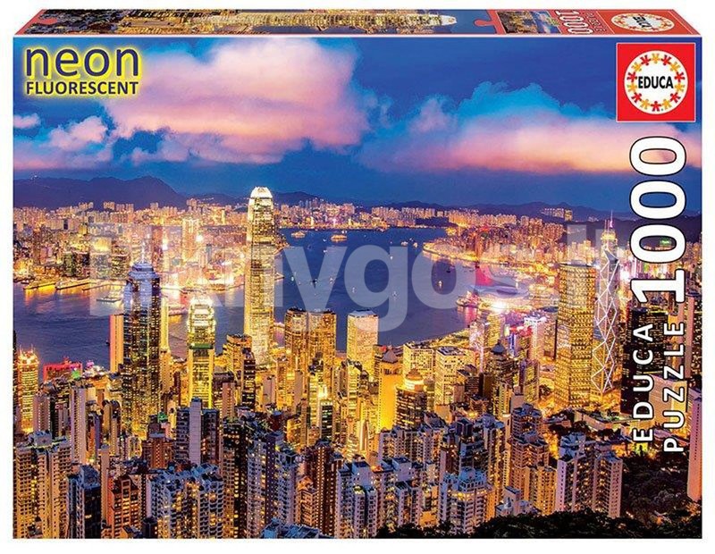 EDUCA Puzle 1000 daļas NEON HONG