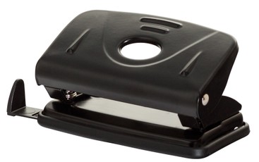 Metāla perforators, melns, 12 lappušu ietilpība