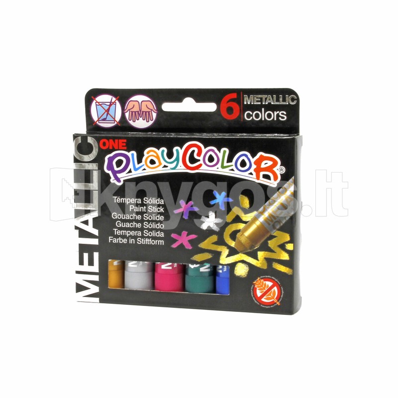 PLAYCOLOR Metallic One guašas zīmuļi, 6