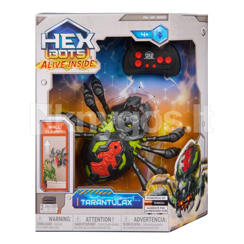 HEX BOTS Interaktīvā rotaļlieta Zirneklis-rāpotājs pa