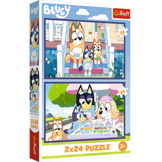 TREFL BLUEY Pužļu komplekts Jautrā Bluey, 2x24 gab., 2 x 24 gab.