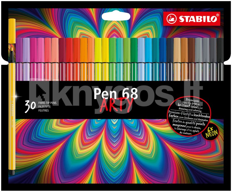 Stabilo Flomāsteri PEN 68 ARTY, 24