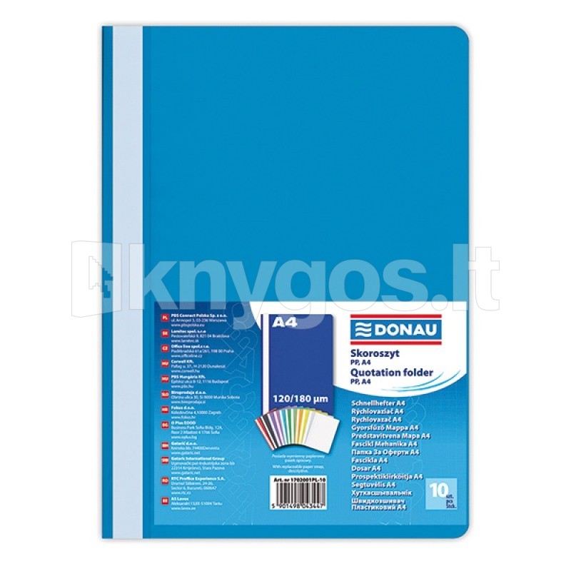 DONAU Mape A4, PP, zila