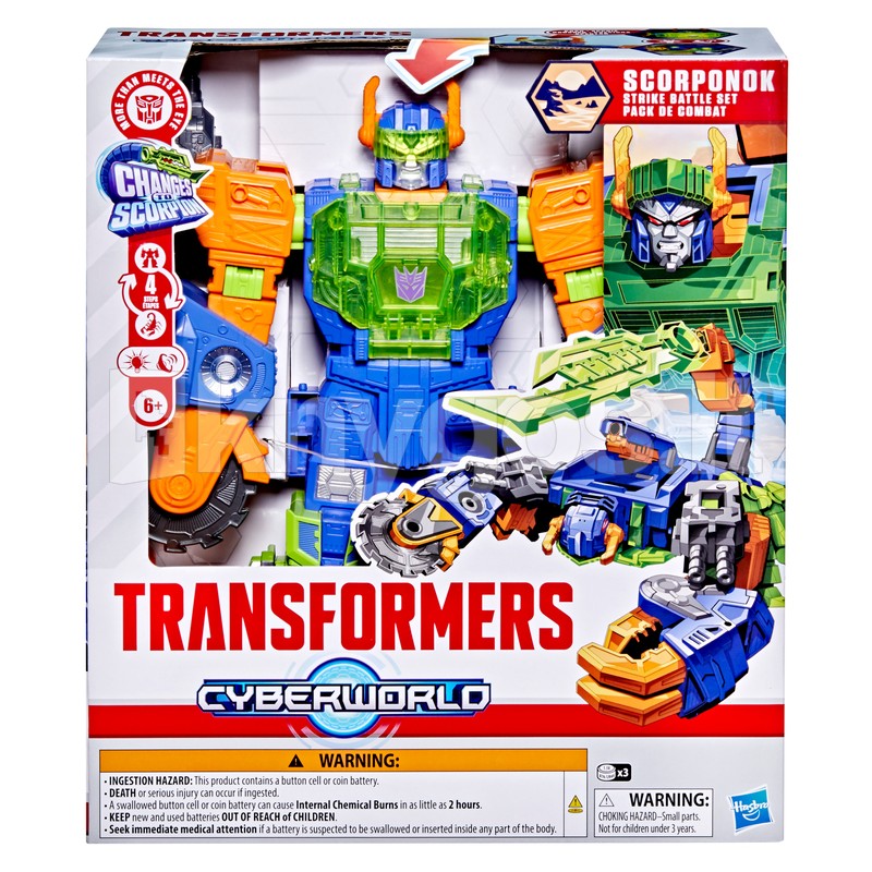 TRANSFORMERS Cyberworld figūra Skorponok Strike Battle