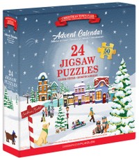 Adventes kalendārs - puzles "Ziemassvētku pilsētas gadatirgus", 24 puzles pa 50 gabaliņiem katrā: 1200 gabaliņi