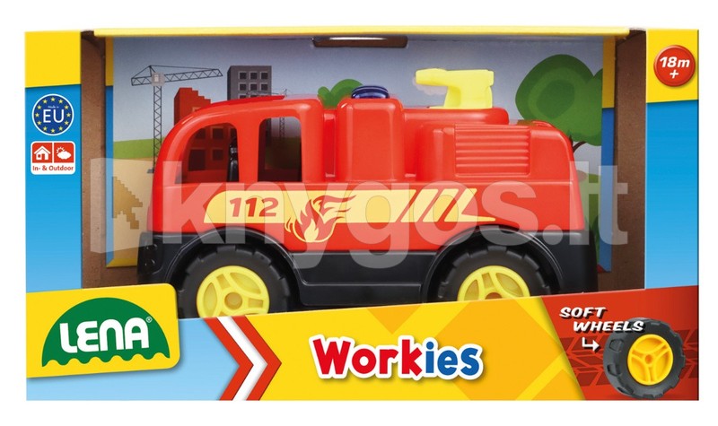 Lena Workies ugunsdzēsēju automašīna, 12 cm